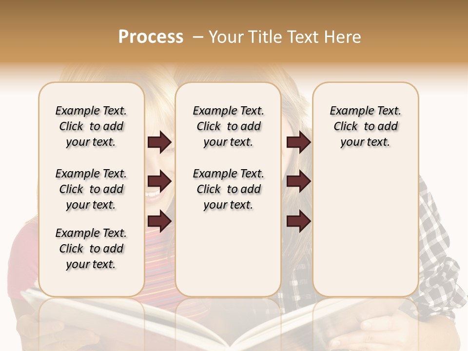 Girl Female Copyspace PowerPoint Template