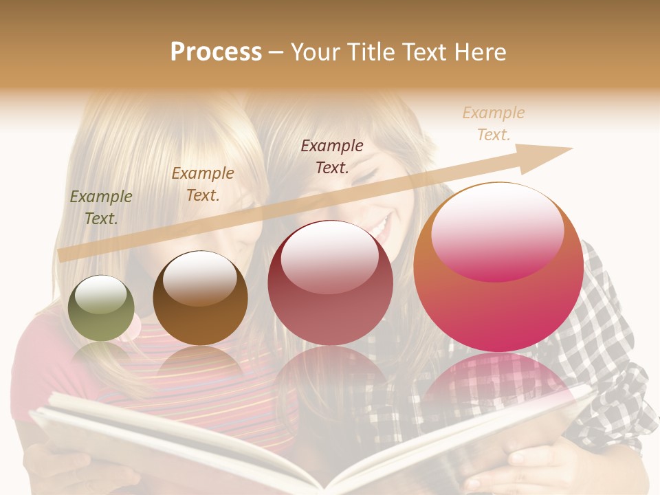 Girl Female Copyspace PowerPoint Template