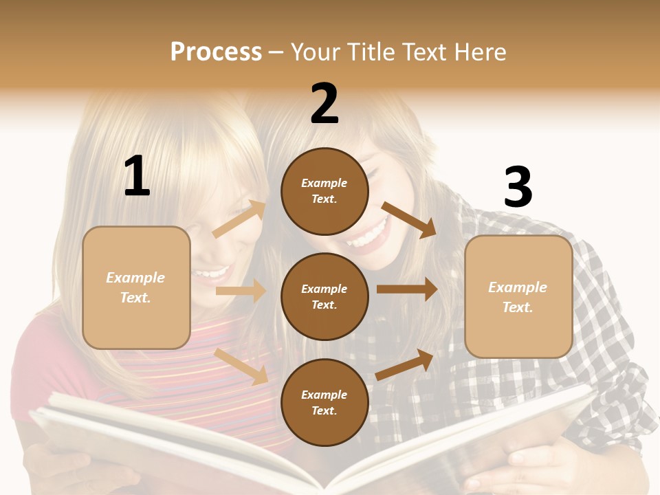 Girl Female Copyspace PowerPoint Template