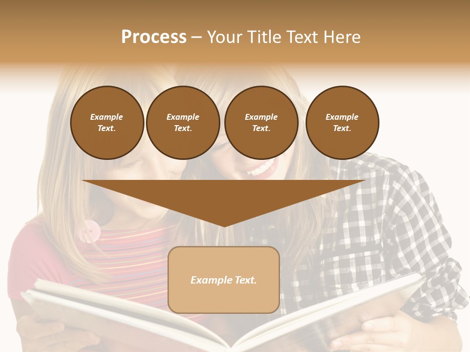 Girl Female Copyspace PowerPoint Template