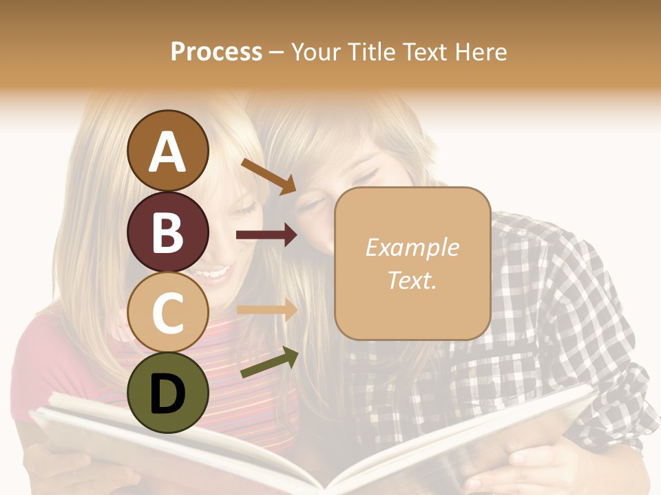 Girl Female Copyspace PowerPoint Template