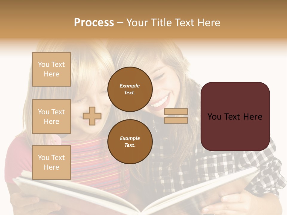 Girl Female Copyspace PowerPoint Template