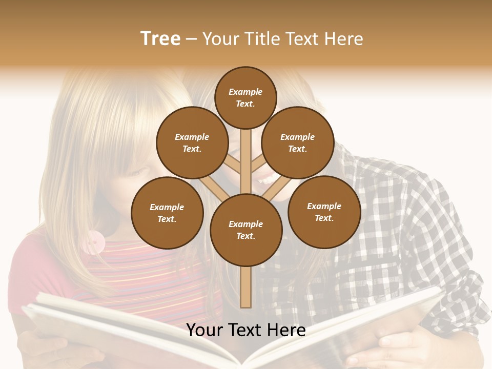 Girl Female Copyspace PowerPoint Template