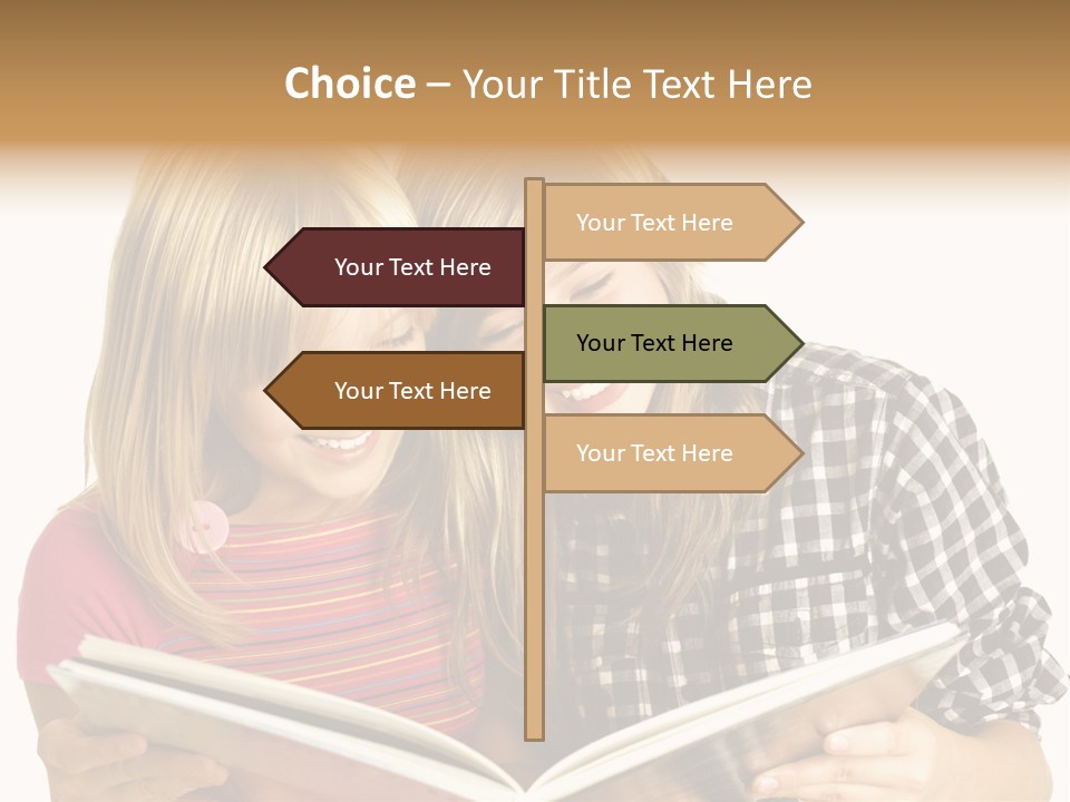 Girl Female Copyspace PowerPoint Template