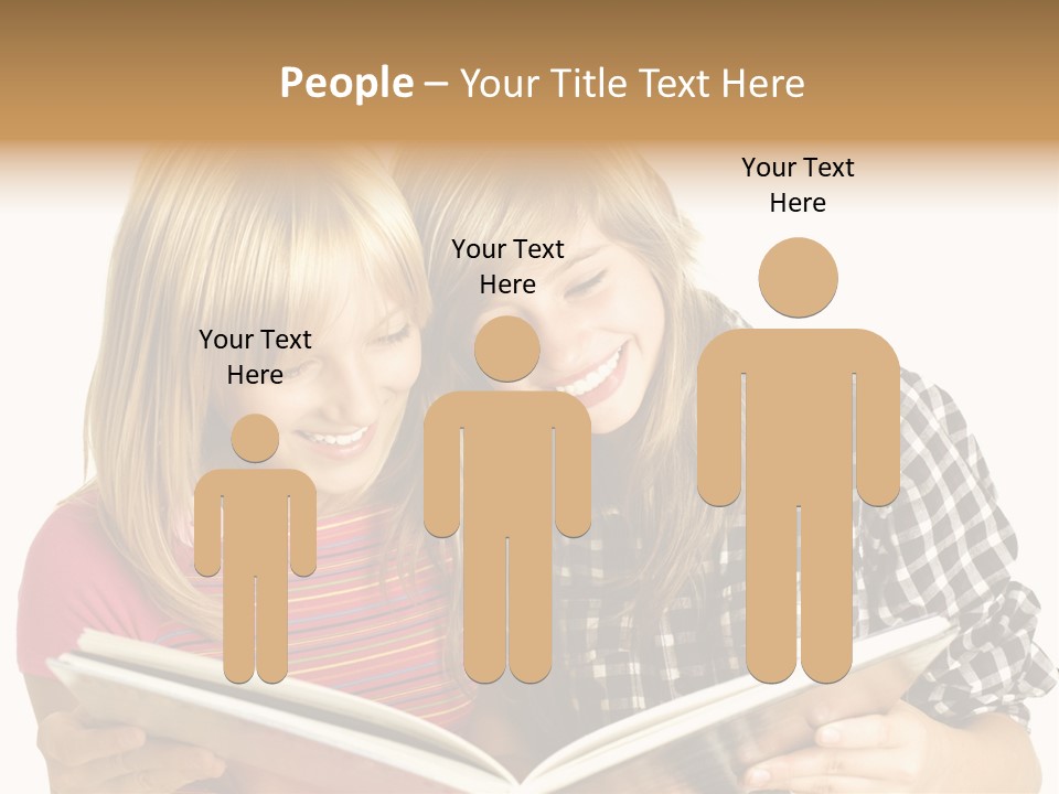 Girl Female Copyspace PowerPoint Template