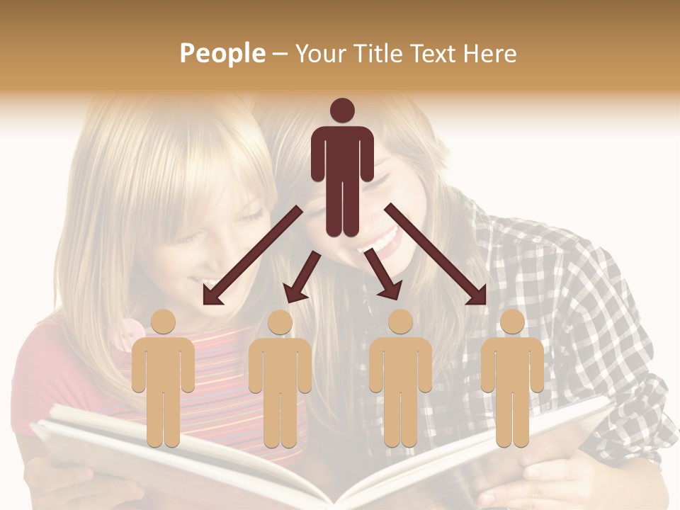 Girl Female Copyspace PowerPoint Template