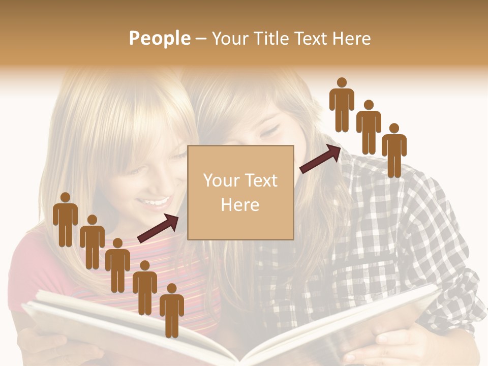 Girl Female Copyspace PowerPoint Template