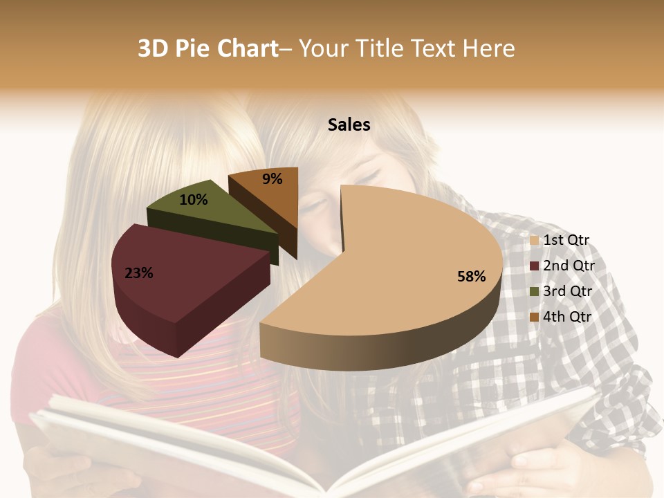 Girl Female Copyspace PowerPoint Template