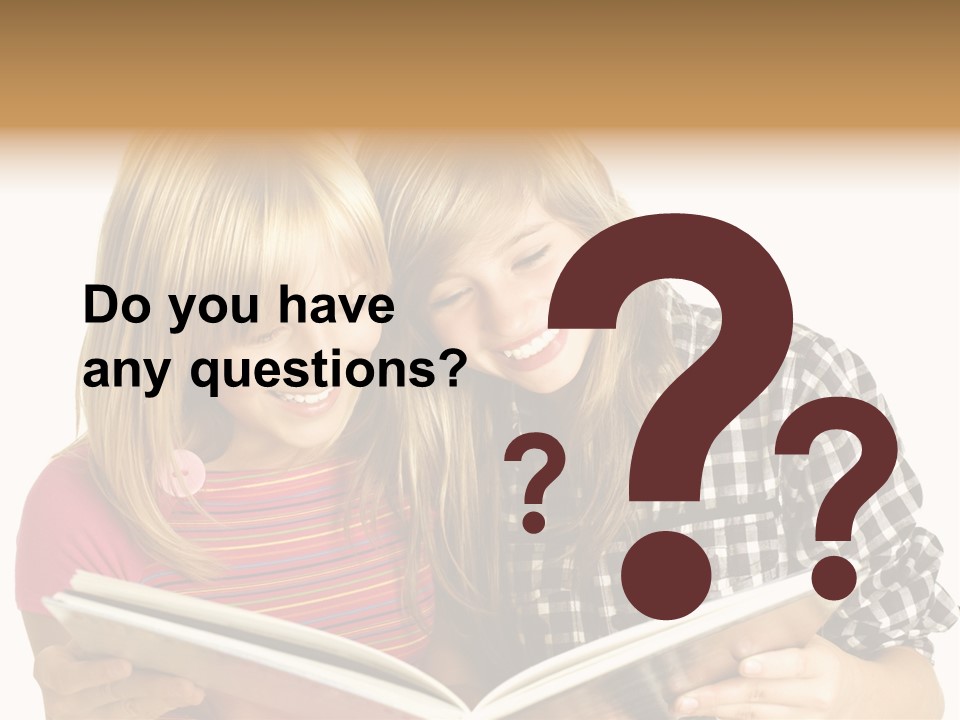 Girl Female Copyspace PowerPoint Template