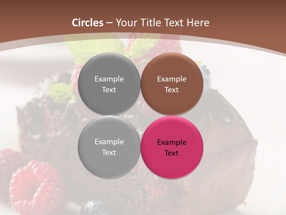 Raspberry Blackberry Fruit PowerPoint Template