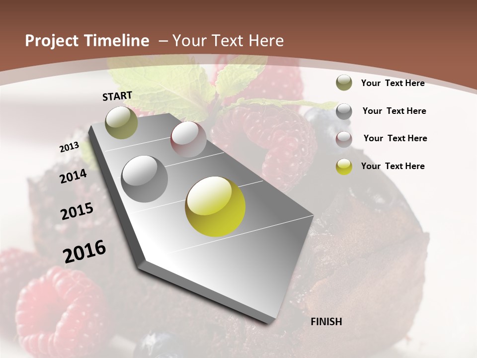 Raspberry Blackberry Fruit PowerPoint Template