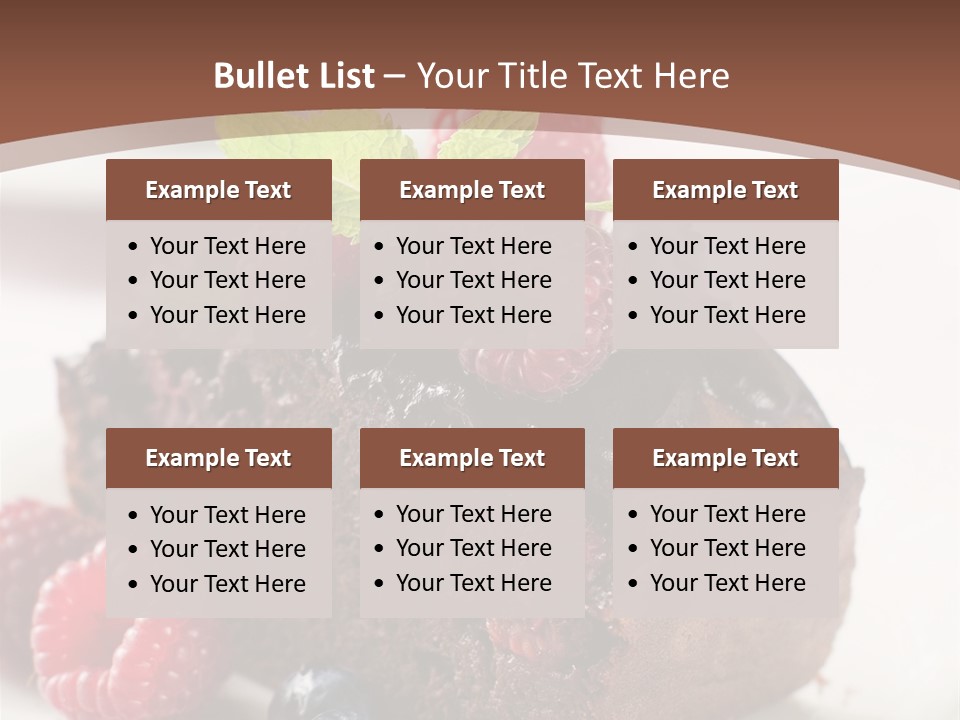 Raspberry Blackberry Fruit PowerPoint Template