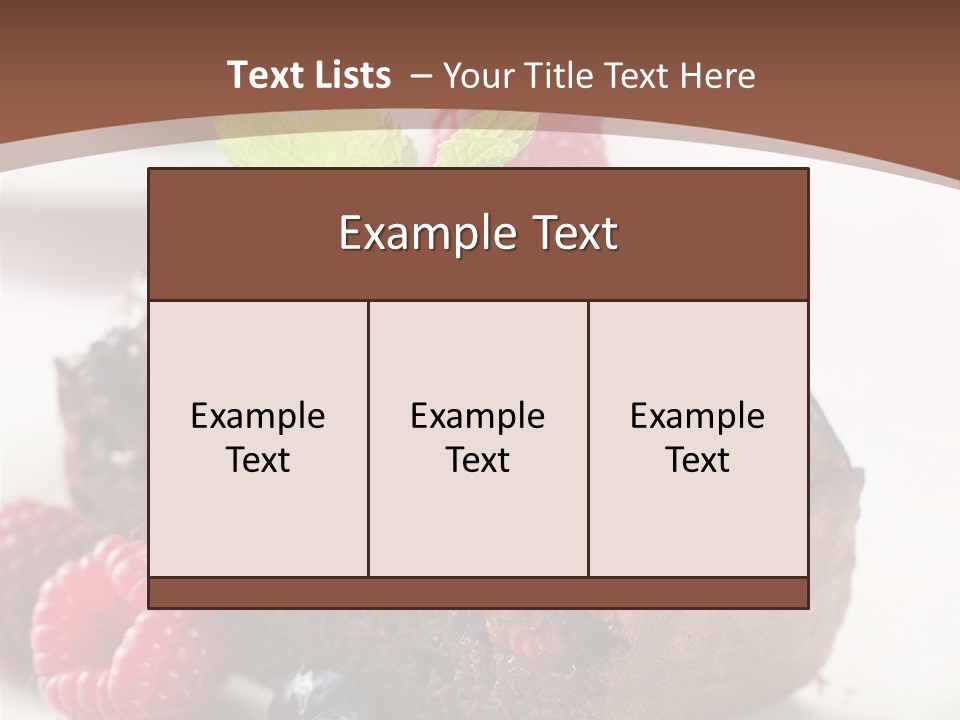 Raspberry Blackberry Fruit PowerPoint Template