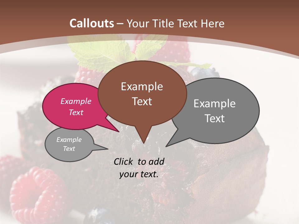 Raspberry Blackberry Fruit PowerPoint Template