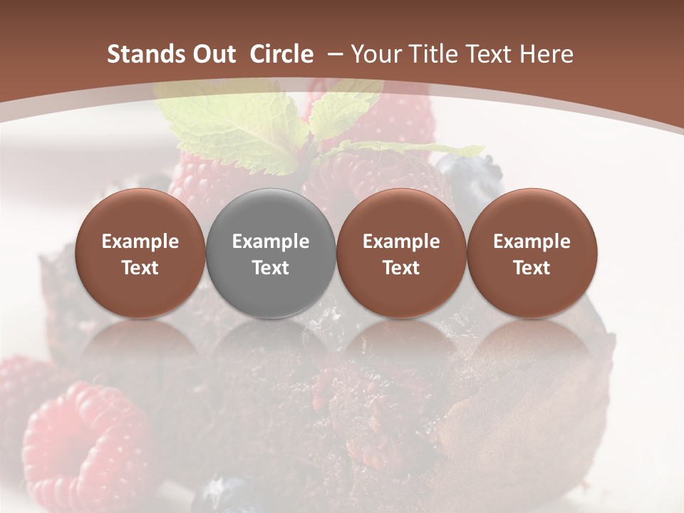 Raspberry Blackberry Fruit PowerPoint Template