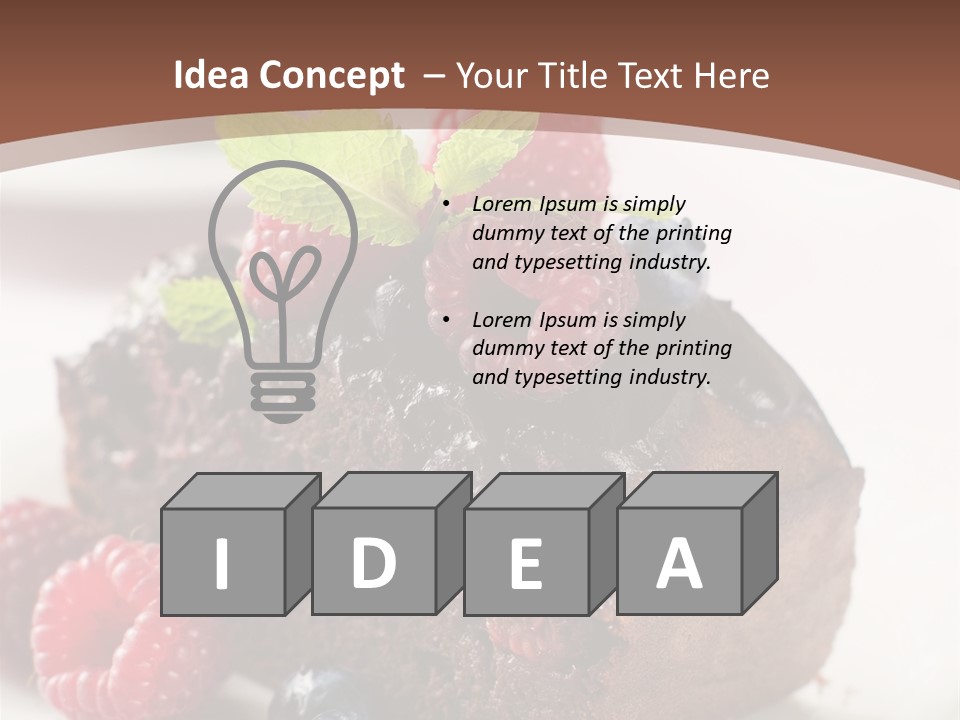 Raspberry Blackberry Fruit PowerPoint Template
