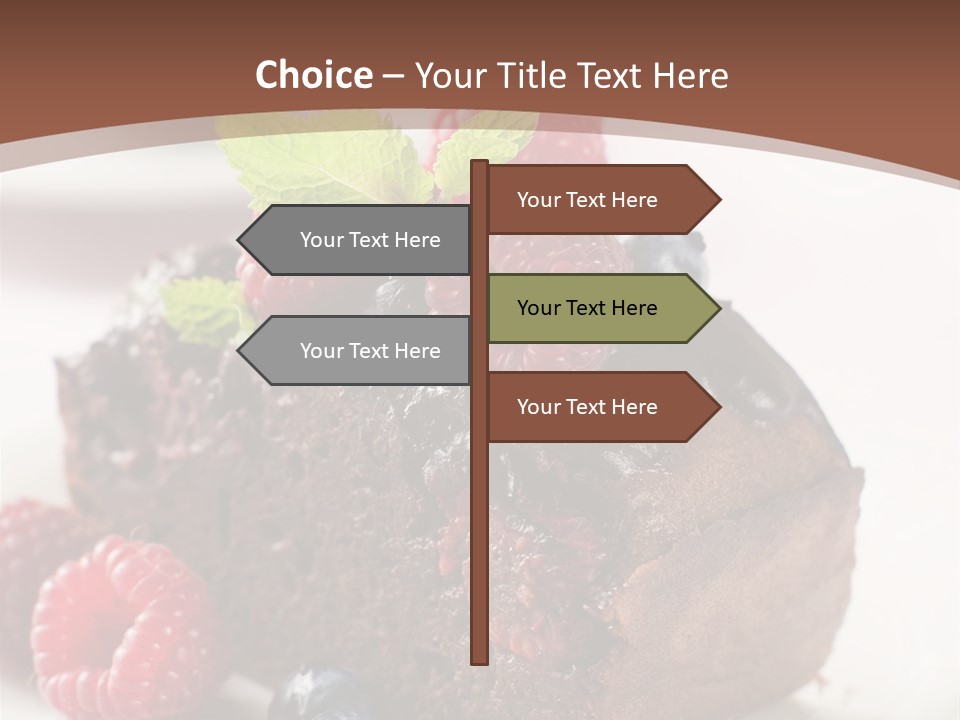 Raspberry Blackberry Fruit PowerPoint Template