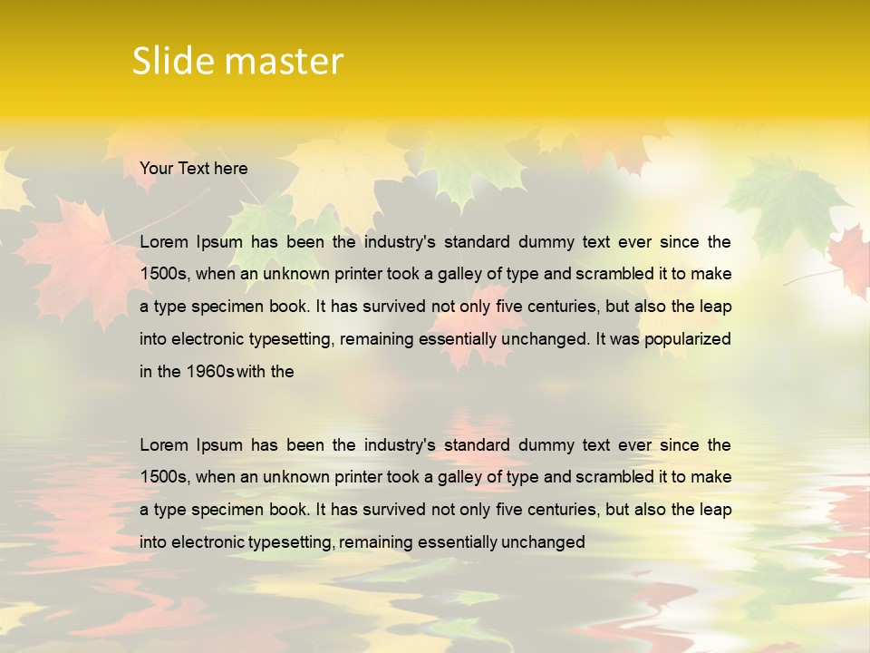 Flora Object Collage PowerPoint Template