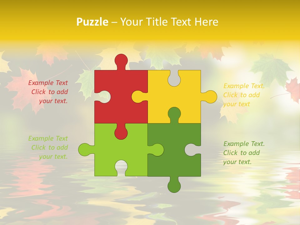 Flora Object Collage PowerPoint Template