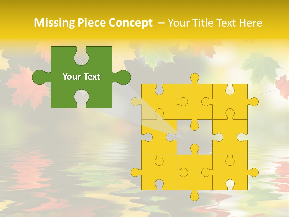 Flora Object Collage PowerPoint Template