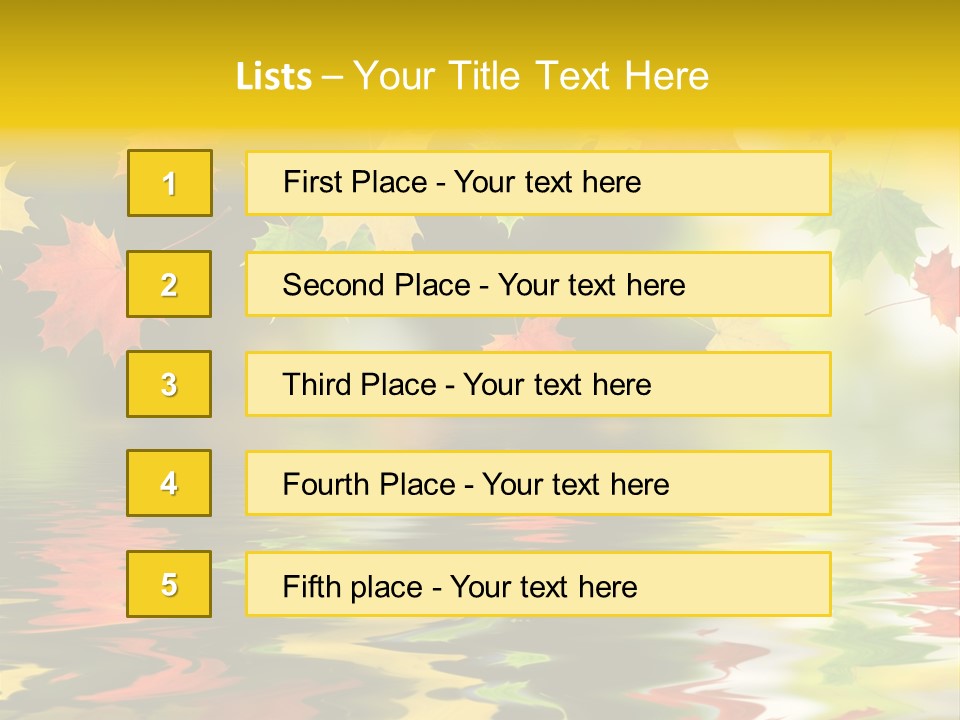 Flora Object Collage PowerPoint Template