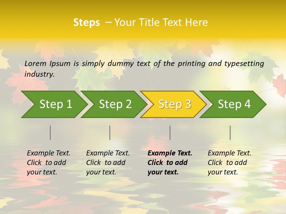 Flora Object Collage PowerPoint Template