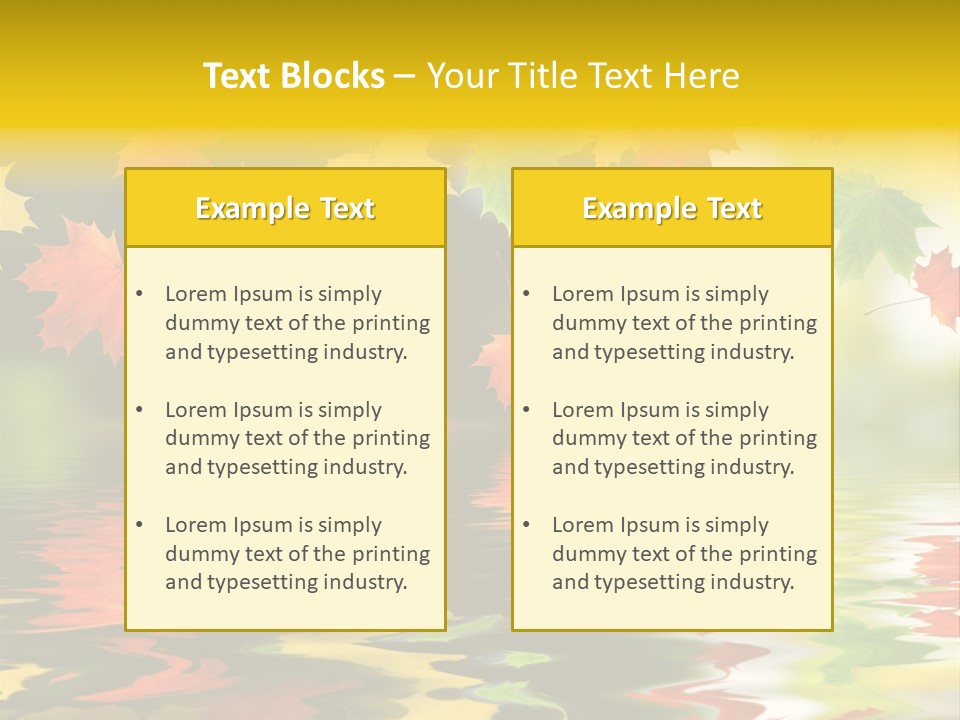 Flora Object Collage PowerPoint Template