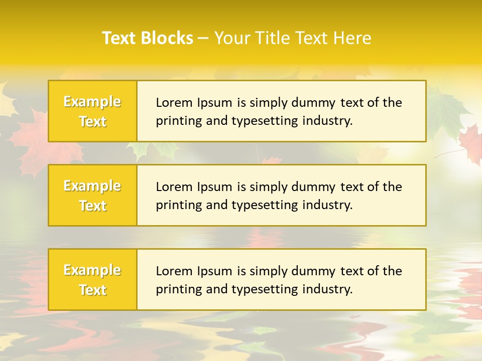 Flora Object Collage PowerPoint Template