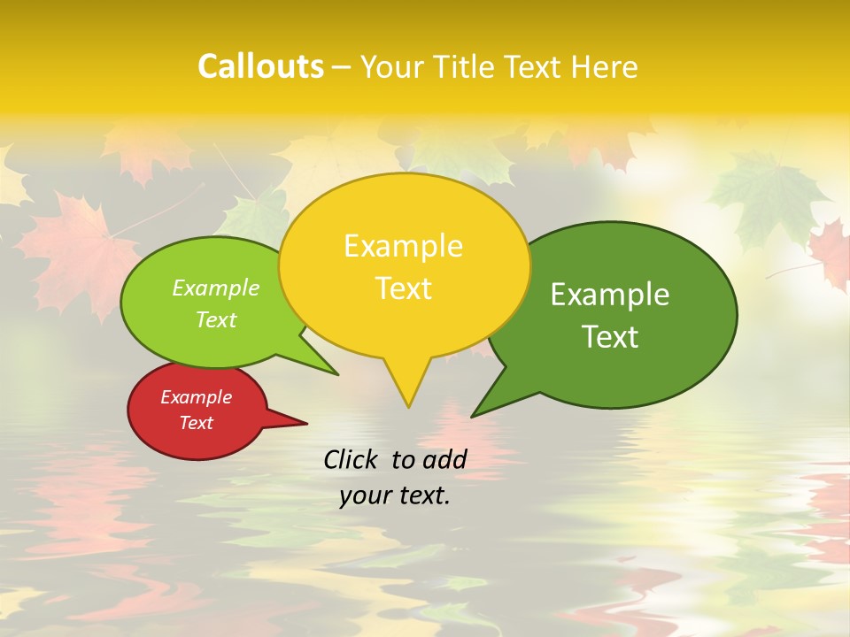 Flora Object Collage PowerPoint Template