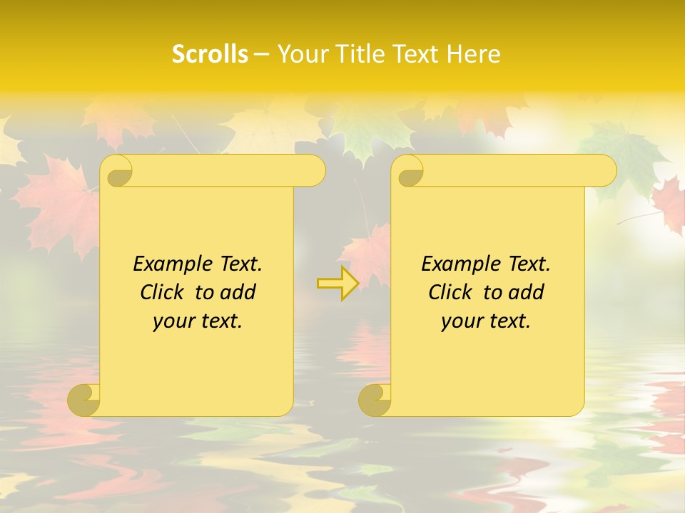 Flora Object Collage PowerPoint Template
