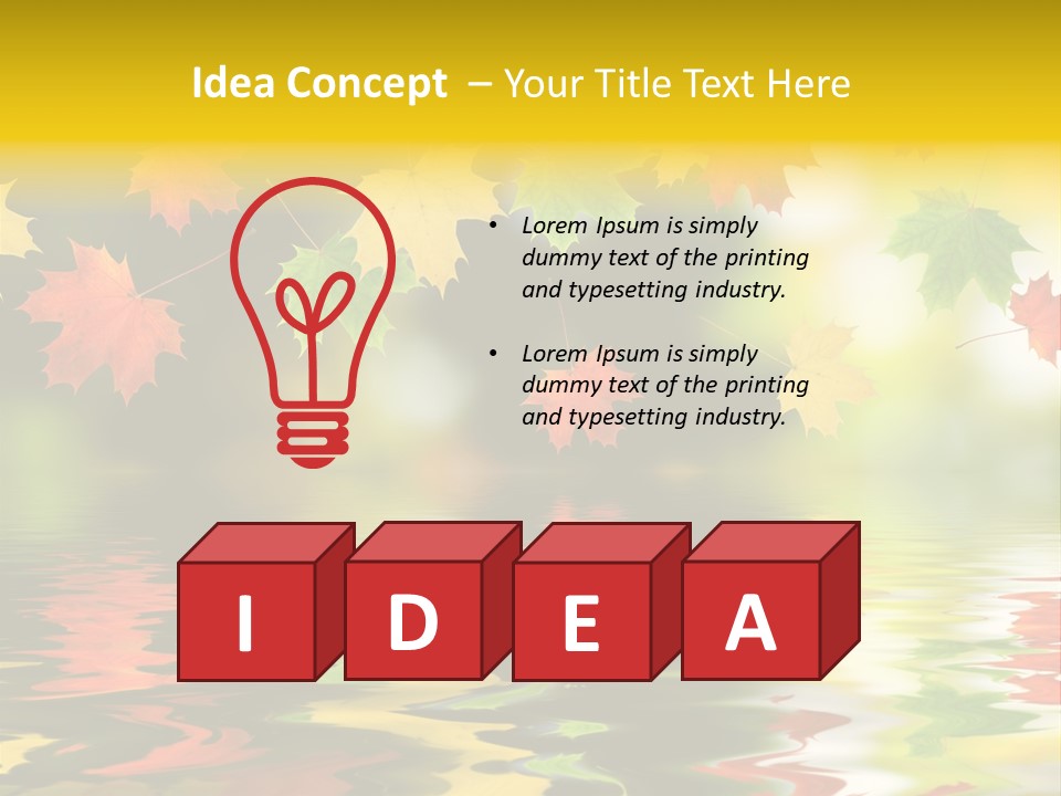 Flora Object Collage PowerPoint Template