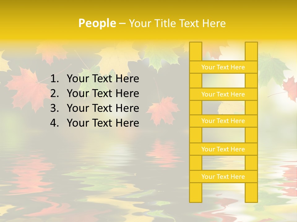 Flora Object Collage PowerPoint Template