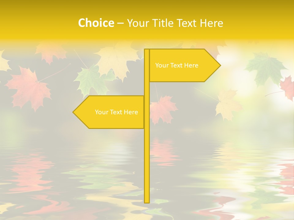 Flora Object Collage PowerPoint Template