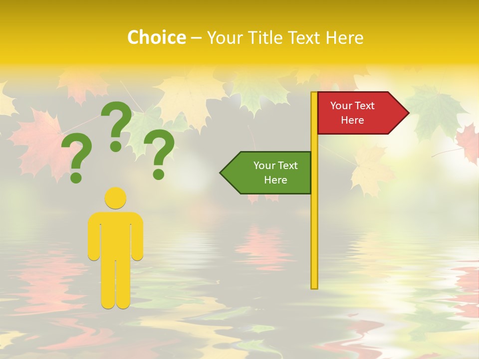 Flora Object Collage PowerPoint Template