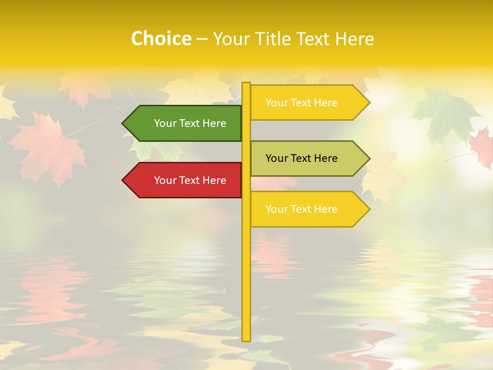 Flora Object Collage PowerPoint Template
