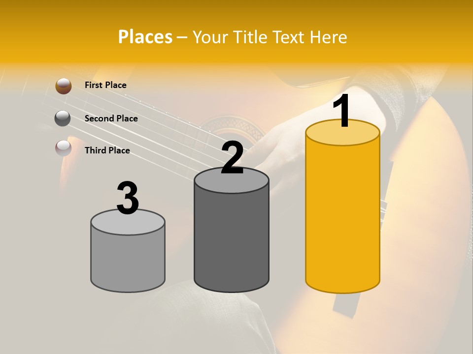 Guitar Musician Detail PowerPoint Template