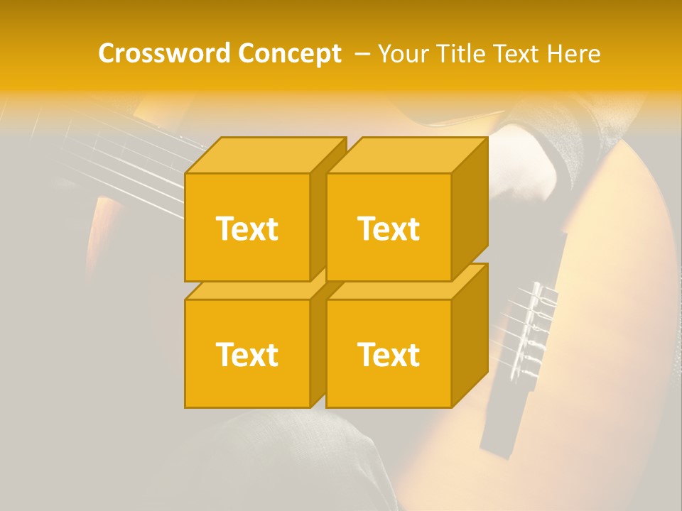 Guitar Musician Detail PowerPoint Template