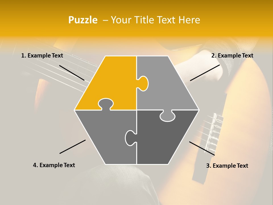 Guitar Musician Detail PowerPoint Template