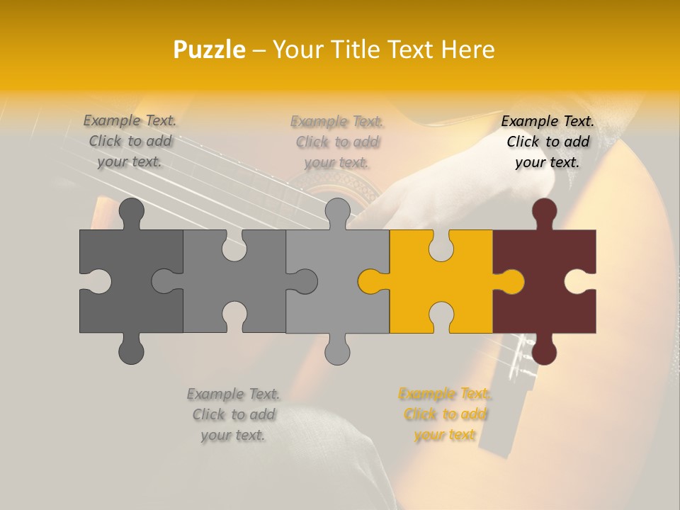 Guitar Musician Detail PowerPoint Template
