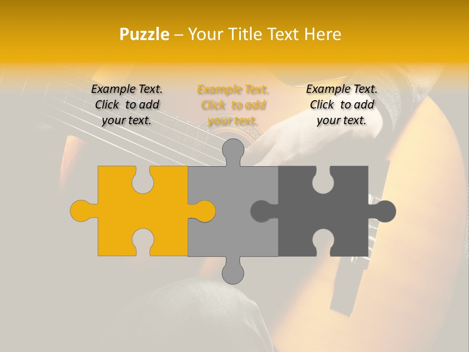 Guitar Musician Detail PowerPoint Template