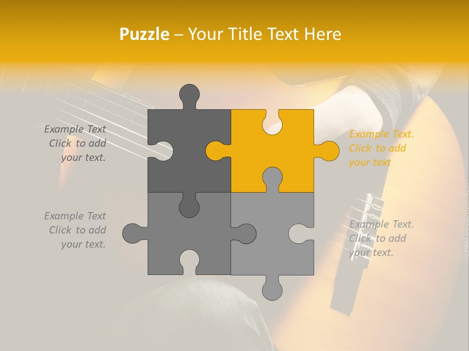Guitar Musician Detail PowerPoint Template