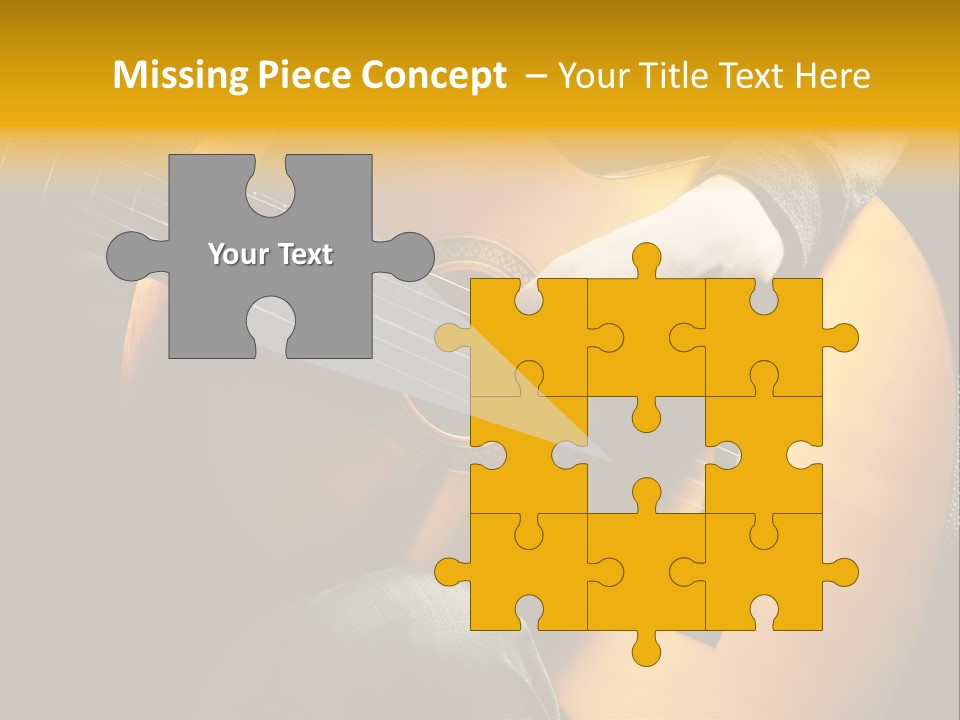 Guitar Musician Detail PowerPoint Template