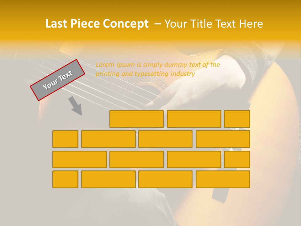 Guitar Musician Detail PowerPoint Template