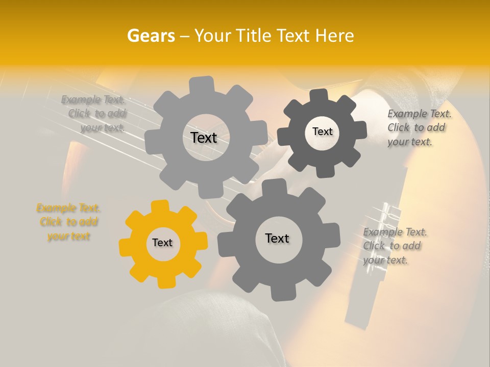 Guitar Musician Detail PowerPoint Template