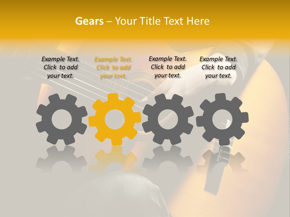 Guitar Musician Detail PowerPoint Template