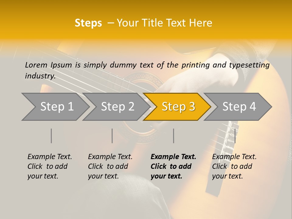 Guitar Musician Detail PowerPoint Template