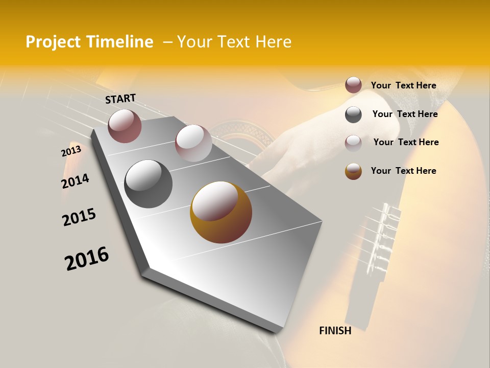 Guitar Musician Detail PowerPoint Template
