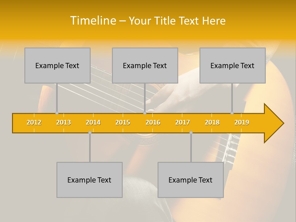 Guitar Musician Detail PowerPoint Template