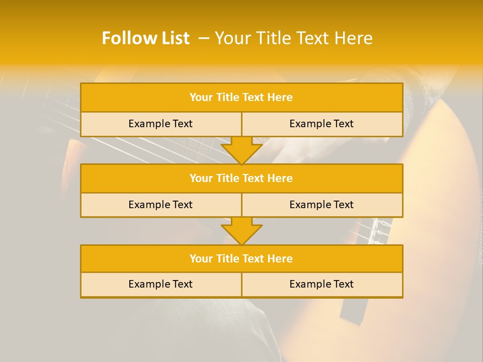 Guitar Musician Detail PowerPoint Template