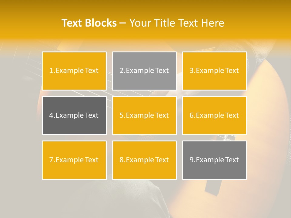 Guitar Musician Detail PowerPoint Template